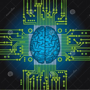 artificial-intelligence-human-brain-as-computer-central-processor-31164049