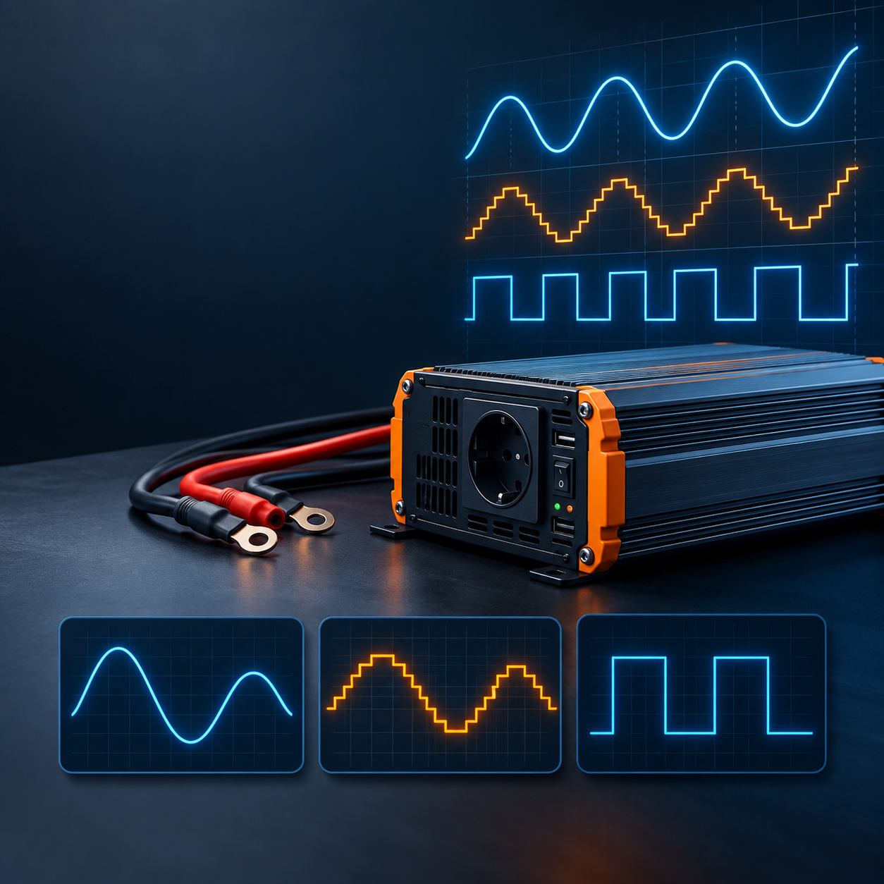 inverter types pure modified square wave